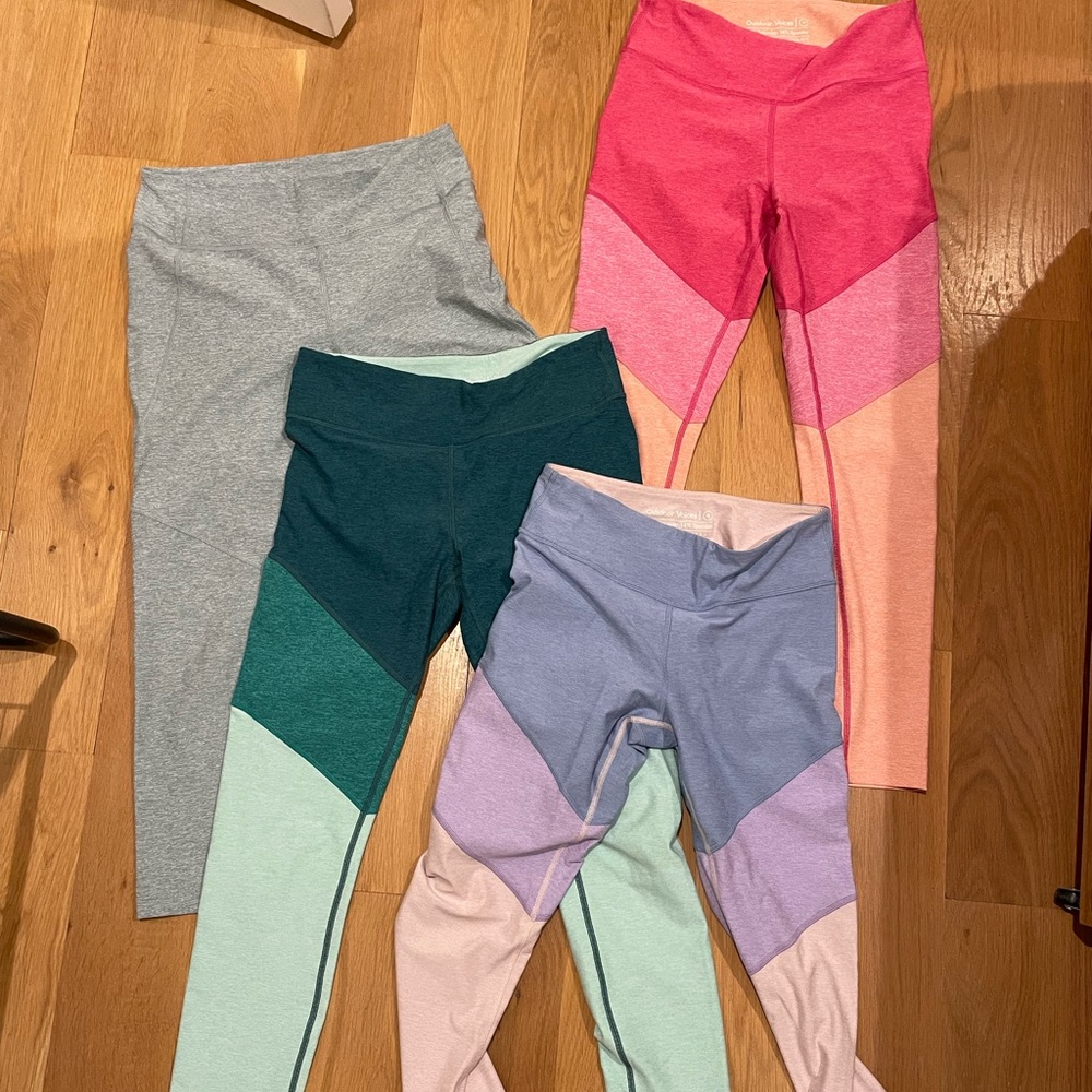 4 Outdoor Voices Leggings. All for $125 total!